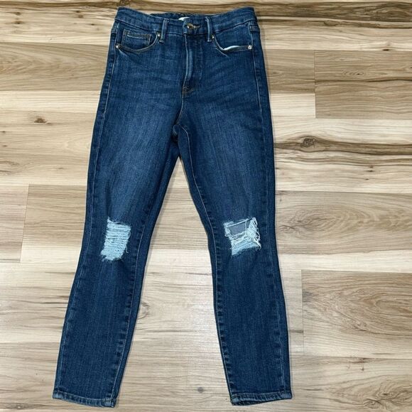 Good American Dark Blue Skinny Jeans Women’s 4/27 - Picture 1 of 3
